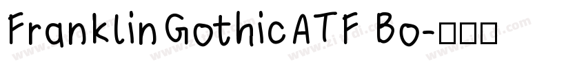 FranklinGothicATF Bo字体转换